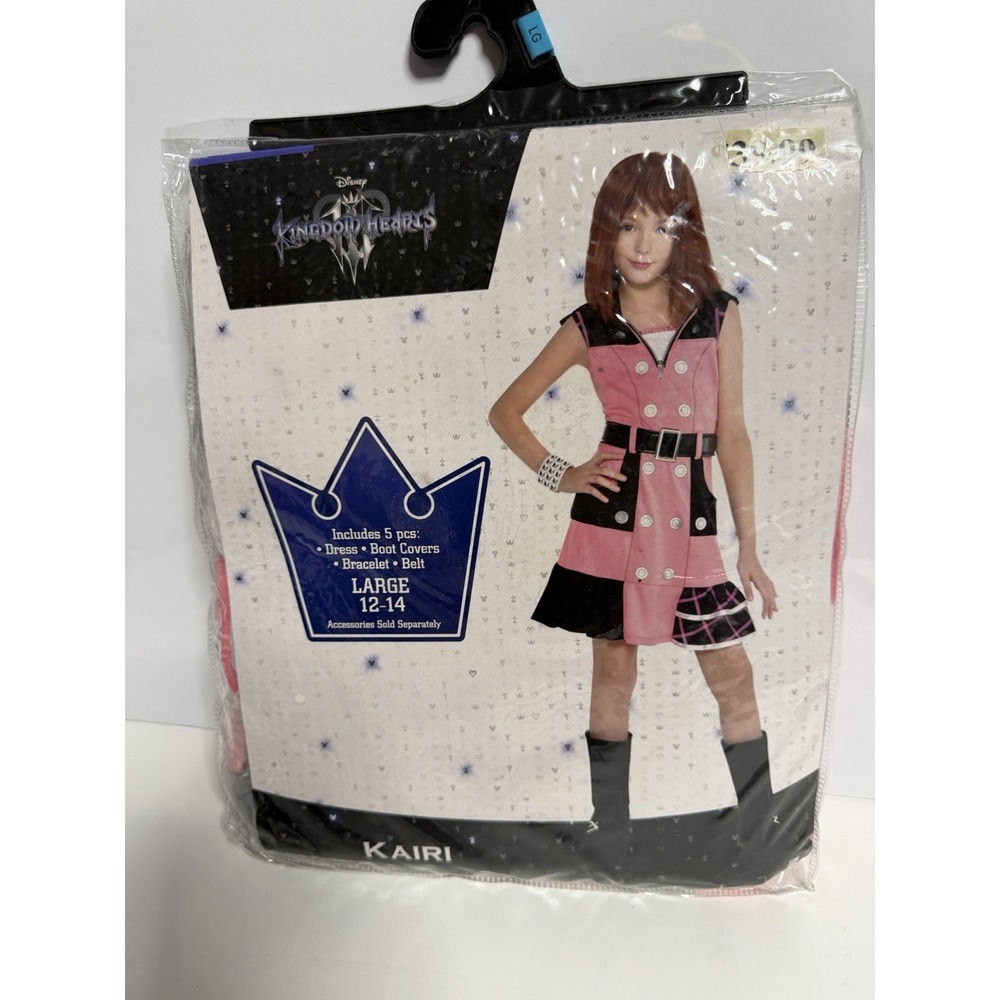 Kingdom Hearts KAIRI Girl's Halloween Costume Youth Large 12/14 5pc H-3